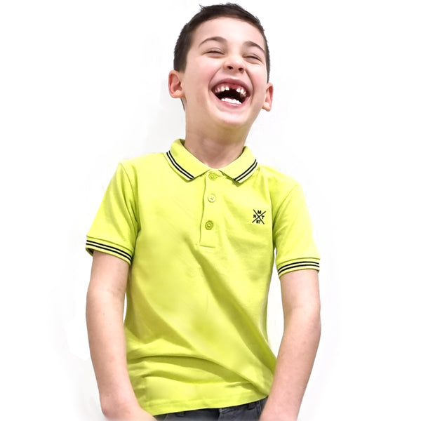 חולצת מינוטי פולו בצבעים בנים 3-7Y