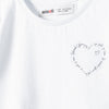 רביעיית חולצות מינוטי הדפס לב פעוטות בנות 12M-3Y