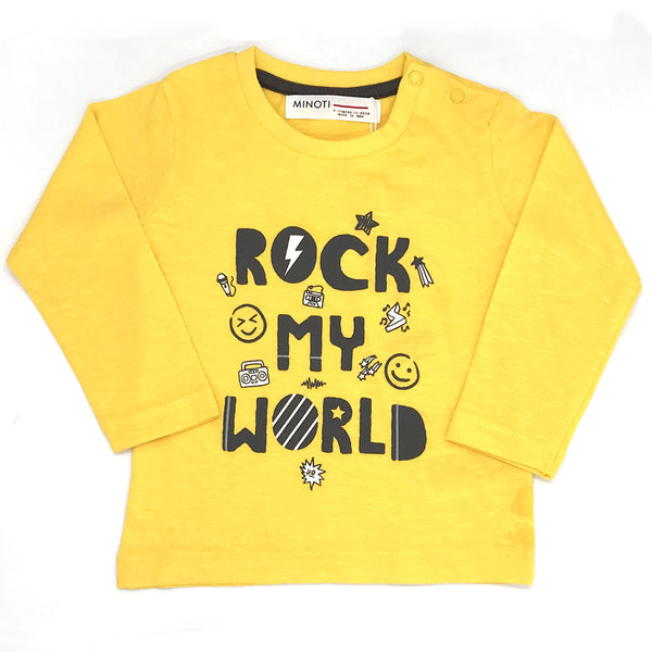 חליפת מעבר מינוטי Rock My World תינוקות בנים 3-12M