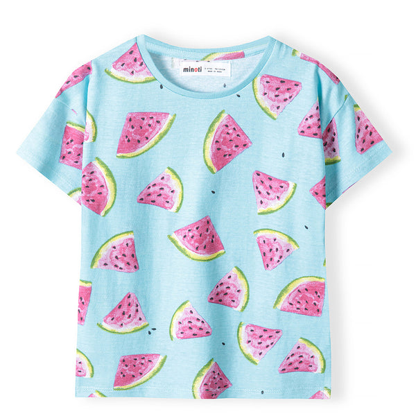 מארז 3 חולצות מינוטי הדפסי פירות בנות 6-7Y