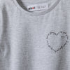 מארז 4 חולצות מינוטי הדפס לב בנות 3-12Y