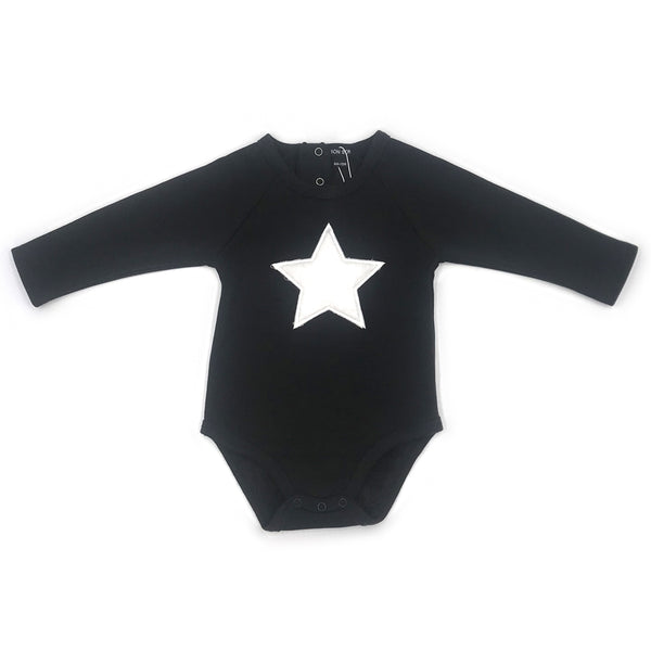 שלישיית בגדי גוף לתינוק פרווה רכה תכלת-אפור-שחור בנים 3-24M
