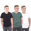 מארז חולצות סלאב שחור-לבן-ירוק עם כיס בנים 10-18