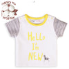 חולצת תינוקות אורגנית Hello I'm New מינוטי 0-12M