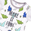 חולצת תינוקות אורגנית Make It Fun מינוטי 0-12M